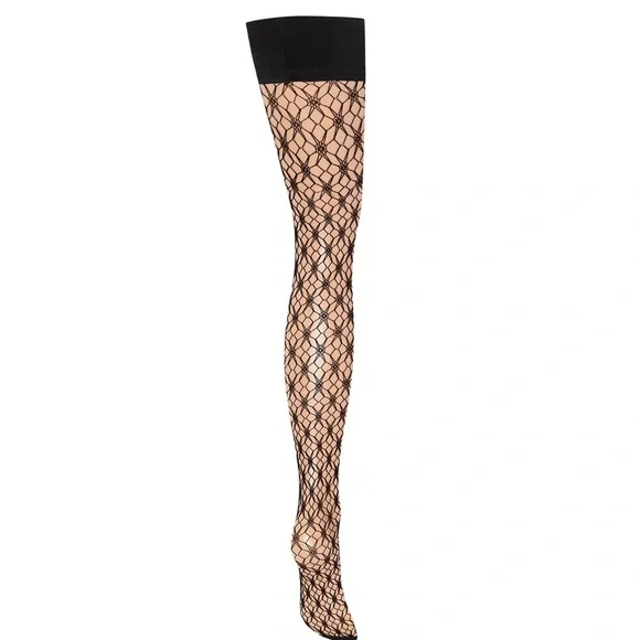 Bluebella Star Fishnet Thigh Highs Hold Ups Stockings NWT - Picture 5 of 11